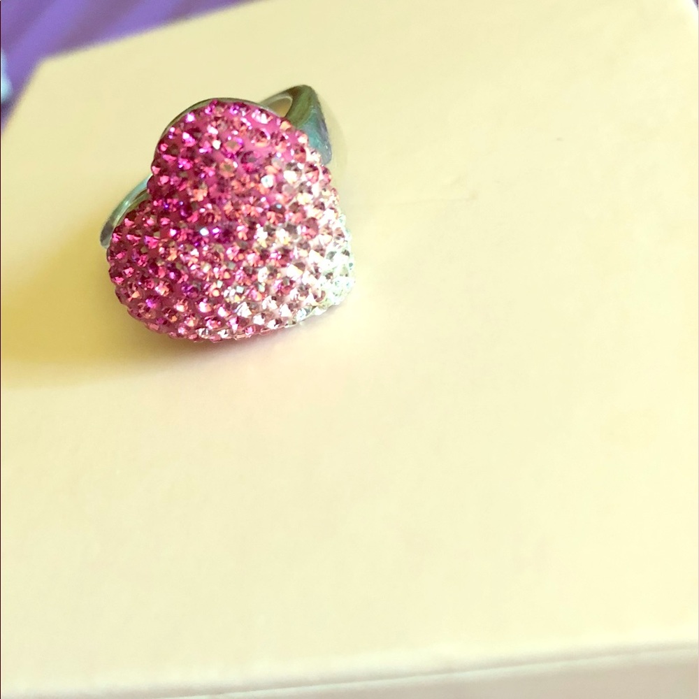 Swarovski heart ring